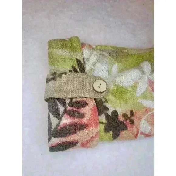 Alexis & Avery Blazer Jacket Womens Size 10 Cotton Linen Fall Floral Career - Picture 4 of 16